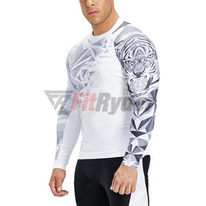 New Short <b>Sleeve</b> Custom Print Rash Guard <b>Men</b> <b>Long</b> <b>Sleeve</b> UV protection MMA Rash Guard <b>T</b>-<b>shirt</b> <b>Long</b> <b>Sleeve</b> Wholesale Rate OEM - Product Image 6