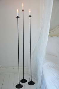 Grand candélabre argenté, support de bougie sur pied, décoration de luxe pour la maison, mariage, Halloween, fête, Noël, événement - Product Image 3