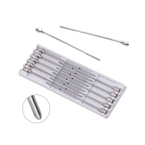 Aiguille de lavage pour vache en acier inoxydable, tube de tétine pour lait, longueur 100 mm, pour soins vétérinaires bovins - Product Image 4