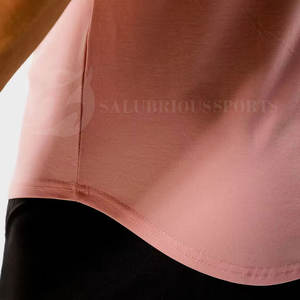 เสื้อยืดคอกลมทรงสปอร์ต แห้งเร็ว ผ้าแคนวาส สำหรับผู้ชาย ออกแบบเองได้ ทรงเข้ารูป ไร้ตะเข็บ แขนสั้น แห้งเร็ว โลโก้ด้านหน้า - Product Image 5