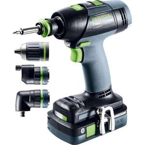 Festool 18V Cordless Drill <b>Driver</b> T 18+3 HPC 4.0 I-<b>Set</b> Power Drills - Product Image 1