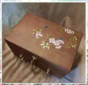 กล่องไม้สำหรับจัดระเบียบของขวัญกล่องเครื่องประดับกล่องเครื่องสำอางสไตล์หรูหราสำหรับตกแต่งคริสต์มาส - Product Image 4