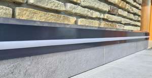 Renoplast ®   Profilé de base en aluminium C1, Revêtement de base, Profilé de base, Plinthe, Terrasse, Maison de jardin, Sols ventilés - Product Image 2