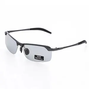 2023 classique hommes demi-monture cadres Sports de plein air cyclisme UV400 HD lunettes de soleil polarisées