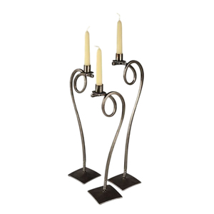 Elegant <b>Black</b> Handmade Eco-Friendly Metal Iron Tealight <b>Candle</b> <b>Holder</b> for Christmas Valentine's Day & Birthday Decorations - Product Image 2