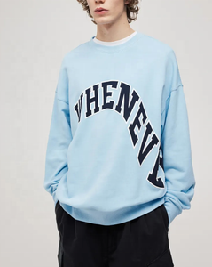 Sudadera de Punto Extra Grande para Hombre, de Alta Calidad OEM, con Hombros Caídos, Forrada, Estilo Urbano, Hip Hop, de Alta Densidad, Estampada, para Invierno - Product Image 5