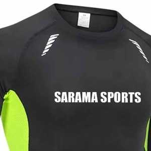 เสื้อรัดกล้ามเนื้อสำหรับผู้ชายแบบแห้งเร็วสำหรับกีฬาจิวยิตสูและ MMA แบบสั่งทำพิเศษ ลายพิมพ์แบบระเหิด แขนสั้น สำหรับออกกำลังกาย - Product Image 4