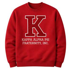 Sudadera de Felpa Premium con Bordado de Letras Griegas de la Fraternidad Big K Kappa Alpha Psi, Talla Real, Prenda Clásica - Product Image 4