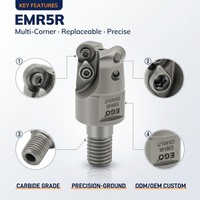 Fraiseuse CNC EMR5R avec tête de verrouillage de tige en acier au tungstène R5 Coupeur à fond plat filetage arrondi Support ODM et OEM RPMW1003