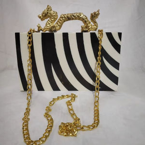 Sac à main de soirée pour femme en résine époxy de luxe, fermeture magnétique, étanche, logo personnalisable, fleur en diamant, en solde - Product Image 1