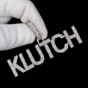 Collar Personalizado de Hip Hop con Colgante de Plata 925, Diseño de Lujo, con Diamantes de Imitación Moissanite, Letra de Nombre en Bloque, Cualquier Diseño - Product Image 1