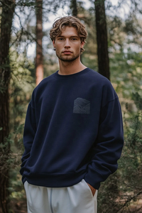 Sudadera con Capucha para Hombre, Diseño Personalizado OEM, Tendencia Invierno 2025, Algodón Grueso, Bordado de Calidad, Bolsillo de Felpa Extra Grande, Logotipo Personalizado - Product Image 2