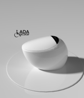 2024 céramique siphonique monobloc toilette intelligente télécommande siège chauffage Intelligent flottant monté au sol siège automatique