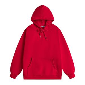 เสื้อสเวตเตอร์ถักมีฮู้ดสไตล์เกาหลีสำหรับผู้ชายเสื้อกันหนาวแบบสวมหัวทรงโอเวอร์ไซส์ลำลองให้ความอบอุ่นมีสไตล์สีทึบ - Product Image 5