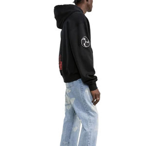 2025 personnalisé Vintage 100% coton hiver brodé pierre lavé en détresse poids lourd lavé au soleil surdimensionné lavé à l'acide unisexe - Product Image 3