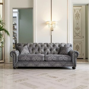 Canapé Chesterfield de luxe américain pour hôtel, salon, personnalisable, trois places, mobilier d'origine Tennessee - Product Image 2