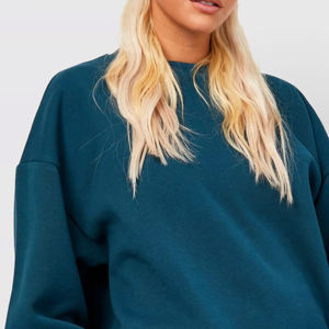 Sudadera de lana de gran tamaño de Invierno para mujer de estilo más nuevo con logotipo frontal impreso ropa de calle transpirable - Product Image 6