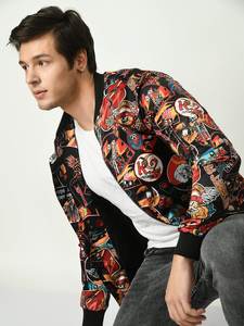 Chaqueta de bombardero unisex personalizable 100% poliéster satén tela chaqueta de hombre invierno con capucha PK diseño de lana OEM para la temporada de primavera - Product Image 5