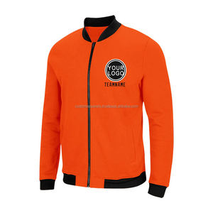 Chaqueta Varsity Personalizada de Alto Rendimiento para Hombre, Cuello Alto, Logotipo Bordado en la Parte Delantera, 100% Lana, Transpirable, Resistente al Viento, MCACVJ-254 - Product Image 2