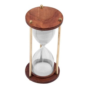 Handcrafted Brass Hourglass Antique Style <b>Sand</b> <b>Timer</b> for Desk and Living Room Decoration - Product Image 1