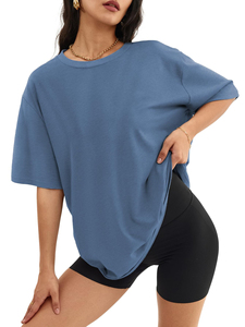 Wholesale Price High Quality Hip Hop Blank Drop Shoulder Custom Plain 100% Cotton T <b>Shirts</b> Women Unisex Slim Fit - Product Image 6