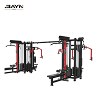 Système de musculation commercial multi-stations BN 8 avec câbles indépendants, crossover, lat pulldown et extension des jambes pour grands centres de fitness