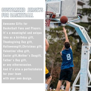Tenues de basketball grande taille pour adultes, très vendues, respirantes, séchage rapide, antibactériennes, évacuant l'humidité, imprimées par transfert thermique - Product Image 6