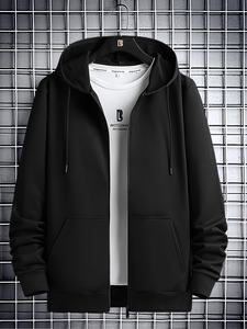 Sudaderas con capucha y sudaderas para hombre Sudadera con capucha de gran tamaño con logotipo personalizado para hombre Tendencias principales Sudaderas con capucha de moda para hombre - Product Image 5