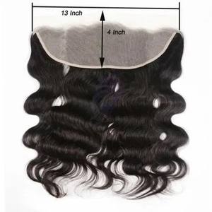 Offre Spéciale 100% cheveux indiens 13x4 pouces pour suisse pour extension frontale en dentelle 100 grammes cheveux ondulés noirs naturels pour les femmes - Product Image 1
