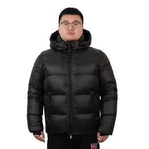 Chaqueta acolchada cálida informal con burbujas para hombre con logotipo personalizado de color sólido de nuevo diseño, chaqueta de invierno con cremallera y bolsillos - Product Image 1