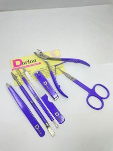 Herramientas de uñas recubiertas de Color profesional Logotipo personalizado Manicura de acero inoxidable Pinza de uñas Empujador de cutículas Tijera de uñas y cortaúñas - Product Image 2