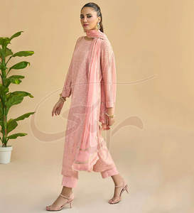 Trajes de Mujer Casuales de Nueva Llegada, la Mejor Calidad, Color y Talla Personalizados, Chifón/Seda Cruda Formal para Venta en Línea - Product Image 2