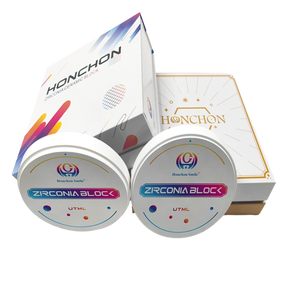 <strong>Dental</strong> Zirconia Blank For Amann Girrbach 89x71mm For Anterior Teeth Ultra Translucency UT-ML Multilayer Zirconia Block - Product Image 2