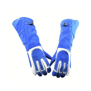 Guantes de Soldadura de Control Animal de Seguridad, Impermeables, de Cuero Vacuno, Color/Tamaño Personalizable, Logotipo, Cierre de Tirón para Entrenamiento en Gimnasio - Product Image 3