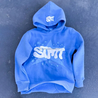 Diseño personalizado hombre púrpura azul gris sudaderas con capucha sin bolsillos 3D puff impresión gráfica para hombres unisex