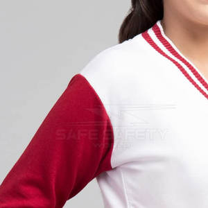 Veste universitaire de sport Vintage à la mode pour femmes veste de Baseball personnalisée de haute qualité tissu de toile respirante automne hiver - Product Image 6