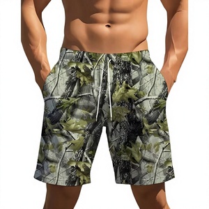 Hip Hop Casual Men's Shorts Mesh Brand Custom Gym Anti Wrinkle <b>Windproof</b> Breathable Heat-Transfer Printed Canvas Drawstring - Product Image 1