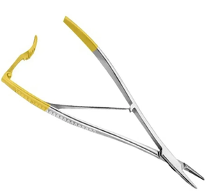 Portaagujas Manual de instrumentos quirúrgicos dentales de acero inoxidable de alta calidad con mordazas dentadas Tc de 23cm - Product Image 4