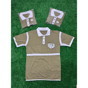 Camisas de Punto Sólidas Personalizadas Bordadas para Hombre, 100% Algodón, Secado Rápido, Transpirables, Manga Corta, Corte Regular, Venta al por Mayor OEM - Product Image 6