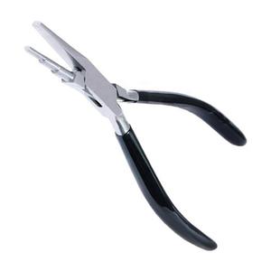 Alicates de Joyería de Acero Inoxidable con Punta Plana, Mango Negro, Herramienta de Precisión para Doblar Alambre y Abalorios, Duraderos y Reutilizables - Product Image 1