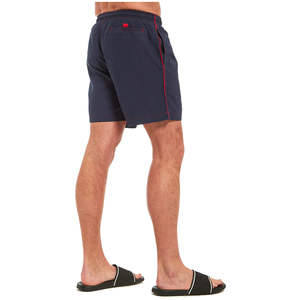 กางเกงว่ายน้ำขาสั้นเบอร์มิวดากางเกงเล่นน้ำชายหาดผ้าแห้งไวมีกระเป๋าผ้าโพลีเอสเตอร์สีพื้น100% สำหรับผู้ชาย - Product Image 4