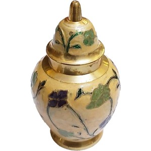 Urnas de cremación de latón medio para restos de cenizas humanas-Latón-Adecuado para entierro o nicho de cementerio funerario - Product Image 1