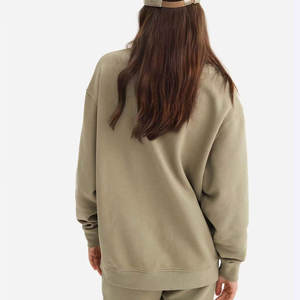 Sudaderas con Capucha y Cuello Redondo de Felpa Lavada para Mujer, Talla Grande, Invierno, OEM - Product Image 2