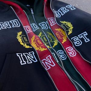 Pull à capuche sans cordes de haute qualité en polaire épaisse surdimensionné en vrac personnalisé 350gsm sweat à capuche court grande taille sweats à capuche pour hommes - Product Image 2