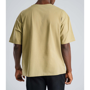 Fabricante 100% camisetas de algodón Heavyweight T Shirt 240 Gsm Oversized Cotton Unisex Mens Crewneck T Shirt - Product Image 6