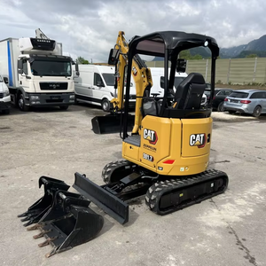 Mini pelle hydraulique Cat 301.7CR de 2 tonnes, d'occasion, faible nombre d'heures, pour travaux agricoles, de construction et de défrichement - Product Image 4