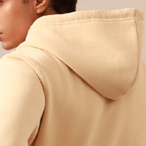 Pull à capuche surdimensionné en coton pour hommes de haute qualité imprimé personnalisé automne sans ficelle culture technique teint uni - Product Image 5