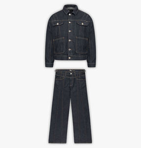 Pantalones vaqueros de alta calidad 2 piezas Jean Denim Set Hombres - Product Image 5