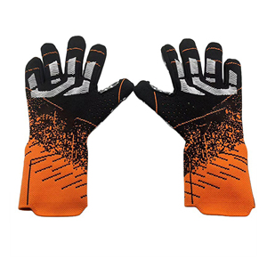 Gants de gardien de but professionnel jaune néon et noir Gants de gardien de but de football durables en latex anti-dérapant pour le match et - Product Image 4