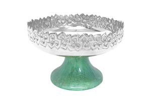 ชามเสิร์ฟสลัดเหล็กทำด้วยมือฐานเครื่องล้างจานทำจากเรซินที่ไม่เหมือนใครปลอดภัยออกแบบได้ตามต้องการสำหรับโต๊ะในครัวบ้านมาใหม่ - Product Image 4